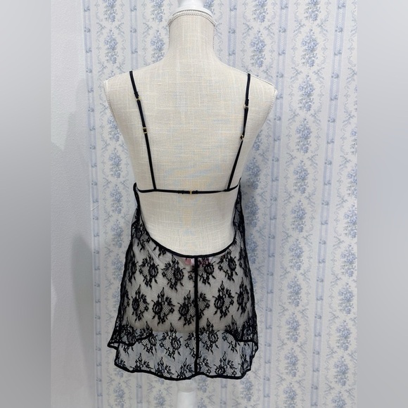 Vintage see through Victoria’s Secret Black slip dress - Picture 2 of 4